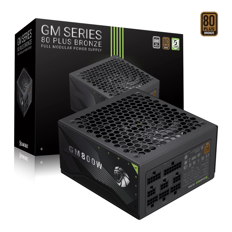 Блок питания для компьютеров Gamemax GM-800B ATX Черный