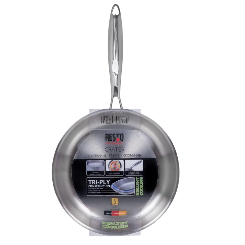 Сковорода RESTO 95002 CRATER Нержавеющая сталь