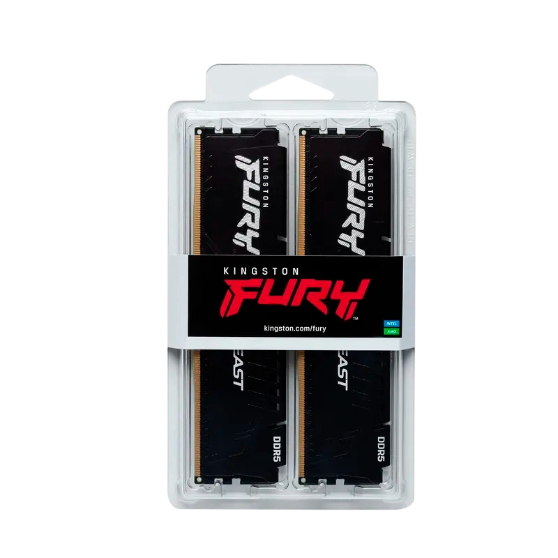 Memorie RAM Kingston KF560C36BBE2K2-32 FURY Beast 32GB Negru