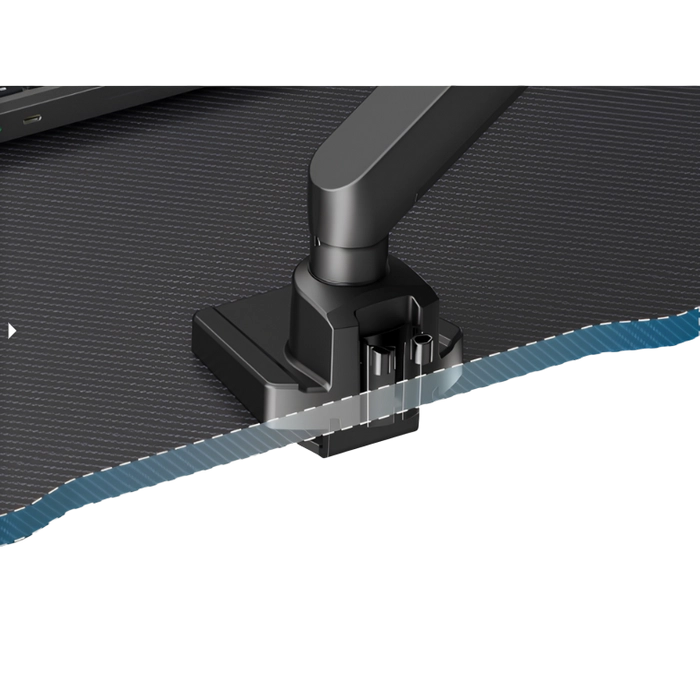 Birou Gaming Lumi GMD11E-2 Negru