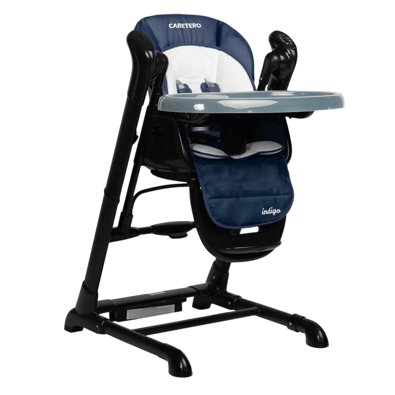 Стул для кормления Caretero Indigo Black Синий