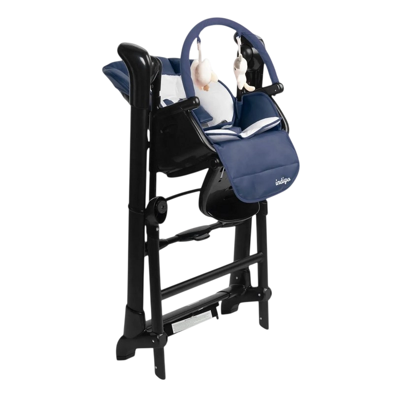Стул для кормления Caretero Indigo Black Синий