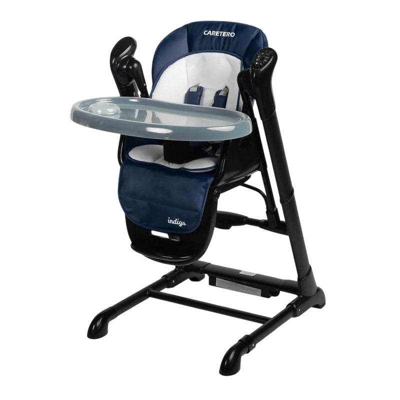 Стул для кормления Caretero Indigo Black Синий