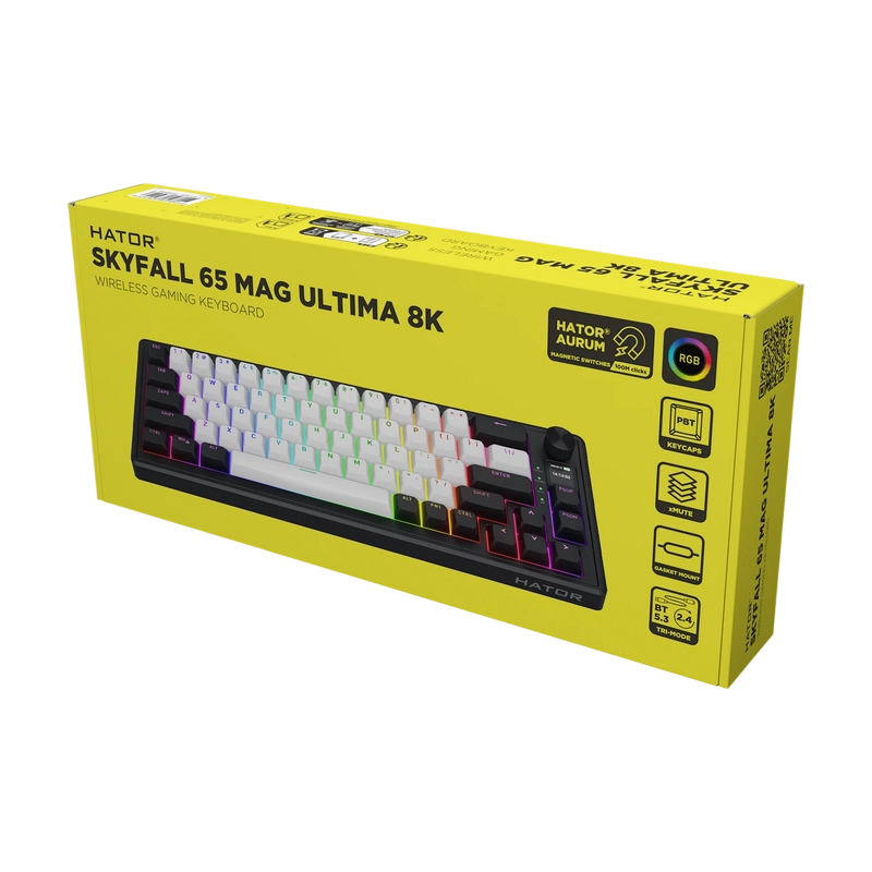 Tastatură HATOR Skyfall 65 MAG ULTIMA 8K Mecanic Negru