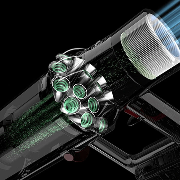 Вертикальный Пылесос Dyson V10 Absolute Нержавеющая сталь