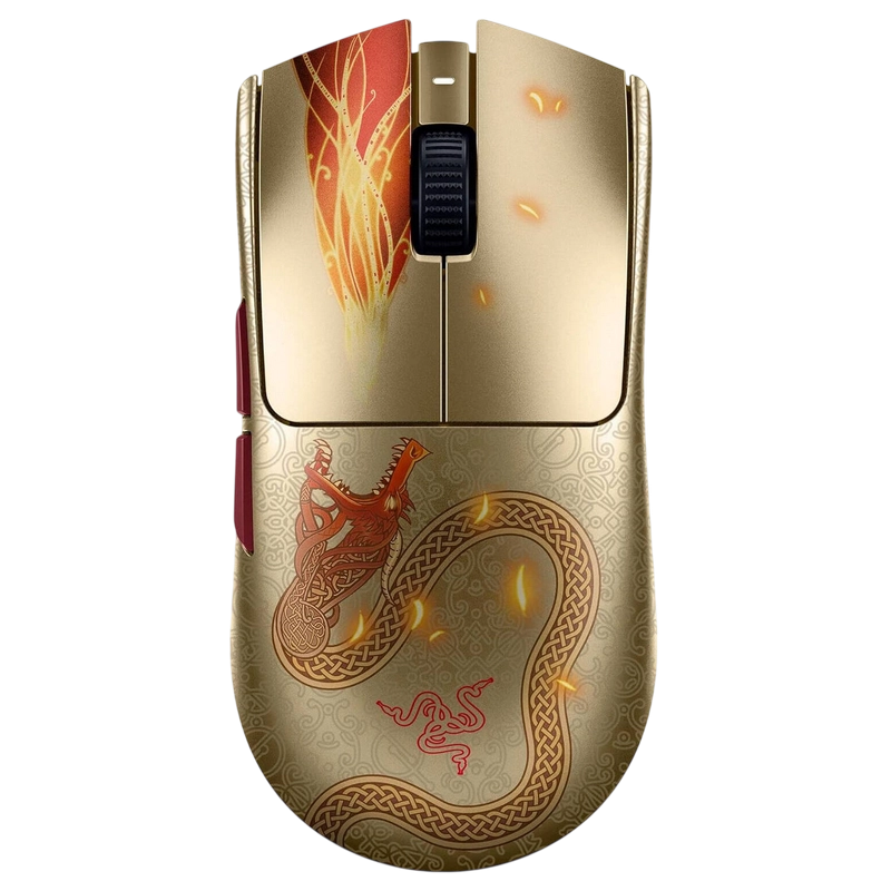 Gaming Mouse Razer Viper V3 Pro - Counter-Strike 2 Edition Auriu Optical | 35000 dpi | Cu fir, Fără fir