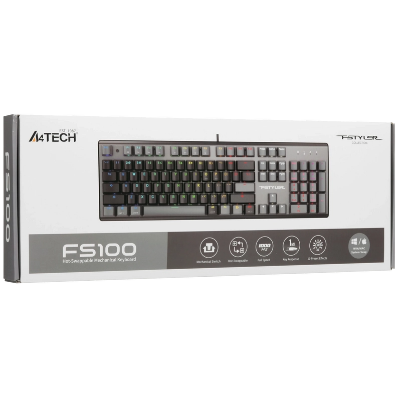 Tastatură A4Tech FS100 Mecanic Negru