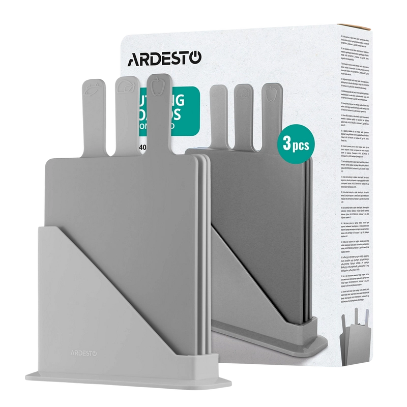 Set de tocătoare de bucătarie Ardesto AR1403GRB Fresh Gri