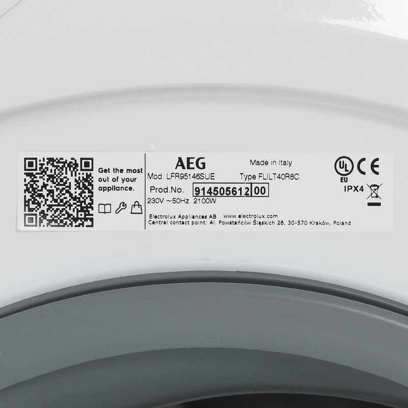 Стиральная машина AEG LFR95146SUE Белый