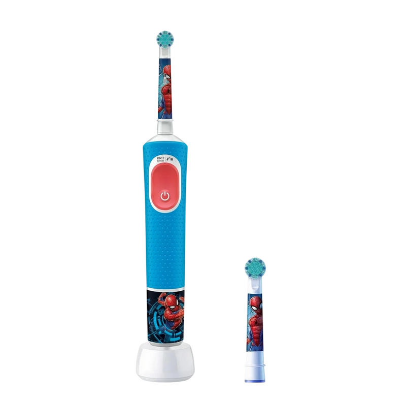 Электрическая зубная щетка Braun Kids PRO Spiderman Brush Head Синий