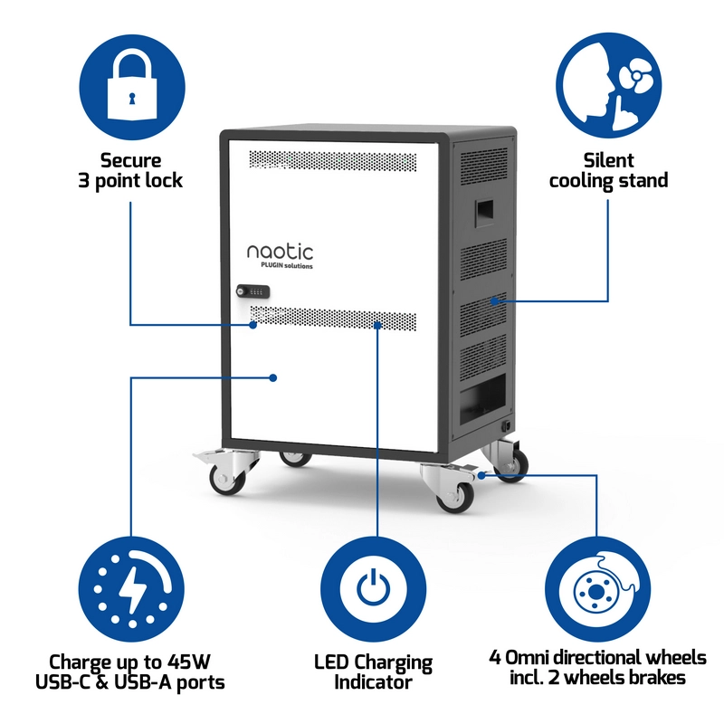 Зарядная станция Lenovo Port Designs Naotic Черный