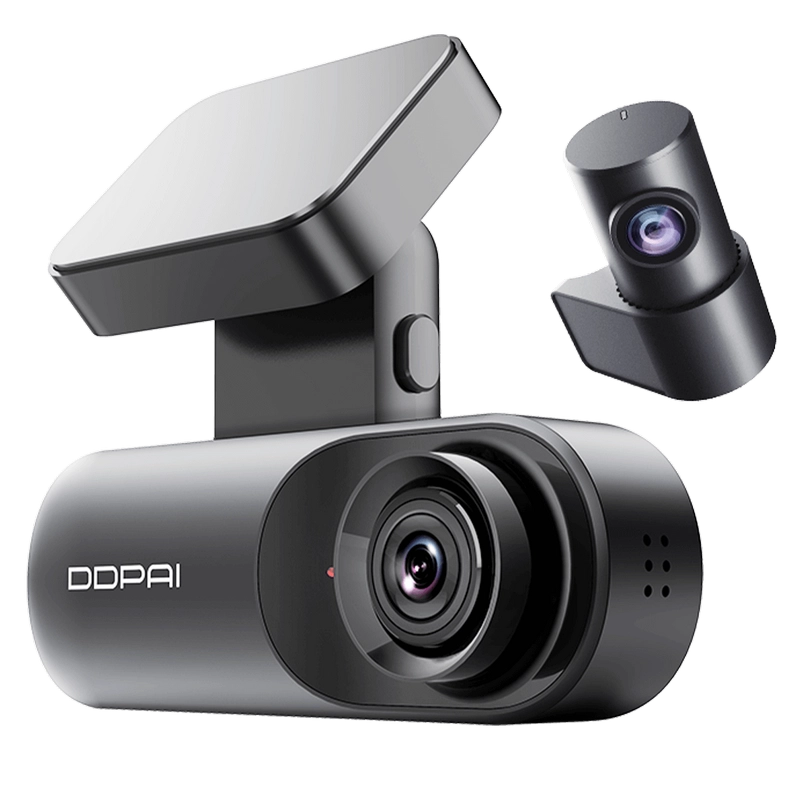 Комплект видеорегистраторов передней и задней панели автомобиля DDPAI N3 Pro GPS + Rear Cam RC1 Черный