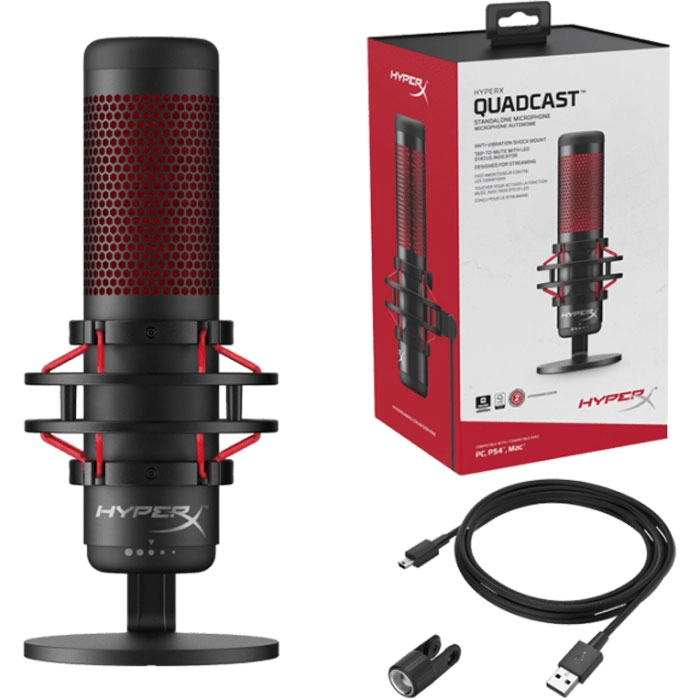 Microfon HyperX QuadCast Negru