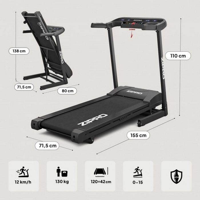Беговая дорожка Zipro Pulse Черный