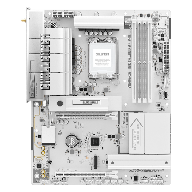 Placă de bază ASRock B860 Challenger WiFi White LGA1851 ATX