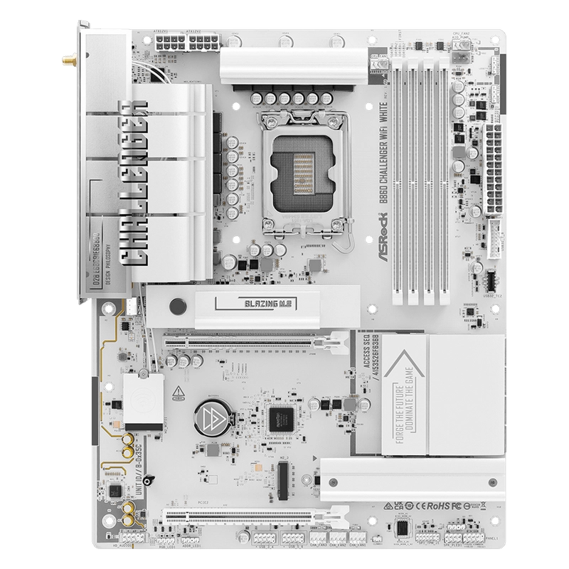 Placă de bază ASRock B860 Challenger WiFi White LGA1851 ATX