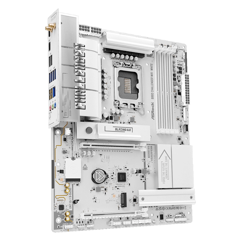 Placă de bază ASRock B860 Challenger WiFi White LGA1851 ATX