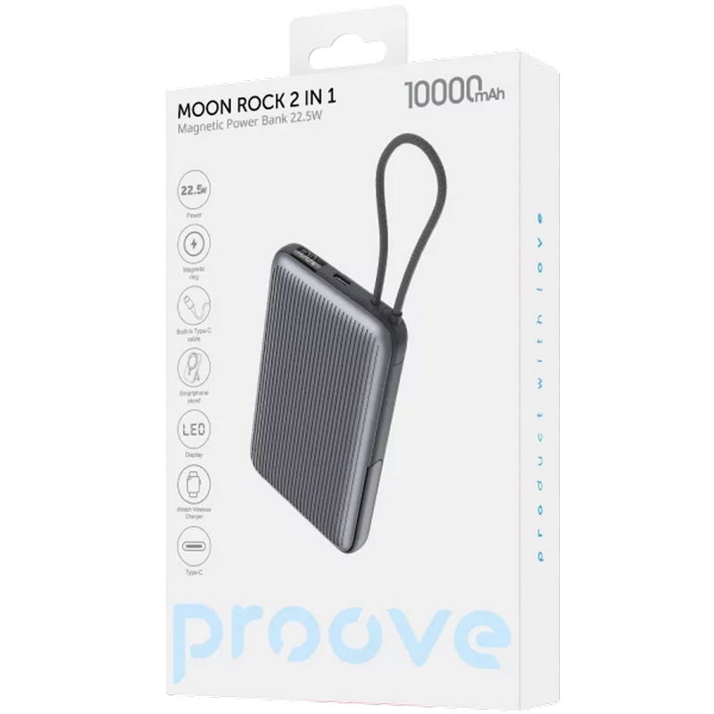 Acumulator extern Proove Moon Rock Wireless Gri