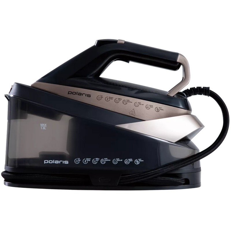 Утюг с парогенератором Polaris PSS7590K Черный | Золотистый