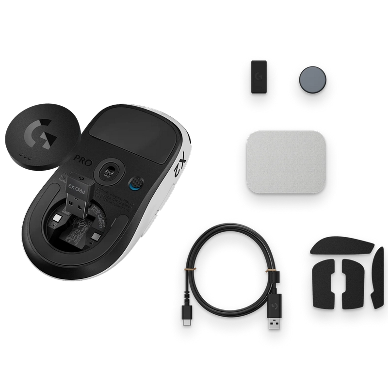 Mouse Logitech PRO X2 Superstrike Lunar Eclipse