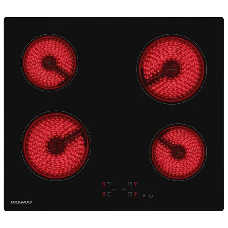 Plita incorporabilă electrică Daewoo BH6VTF01BNL Negru