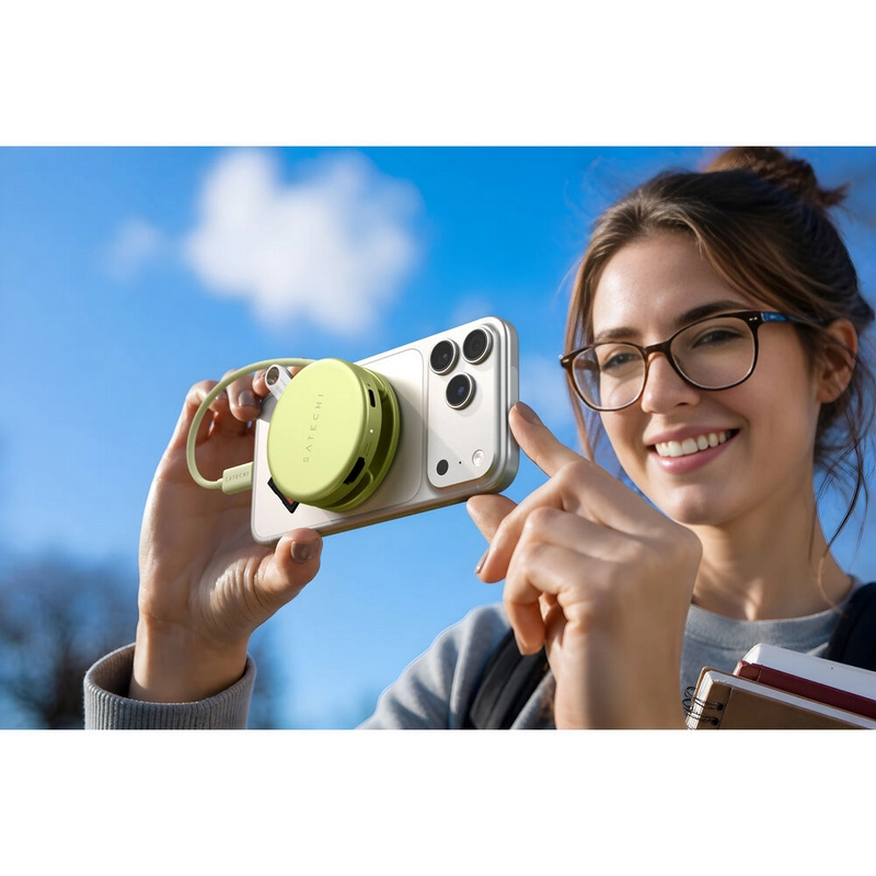 Adaptor multiport Satechi OntheGo Verde