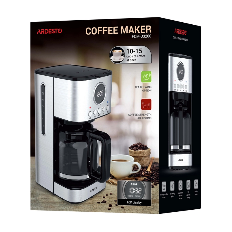 Cafetiera cu picurare Ardesto FCM-D3200 Oțel inoxidabil