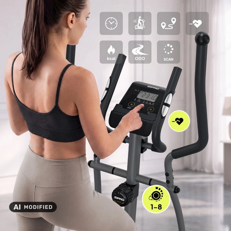 Bicicletă eliptică Zipro Shox RS Negru