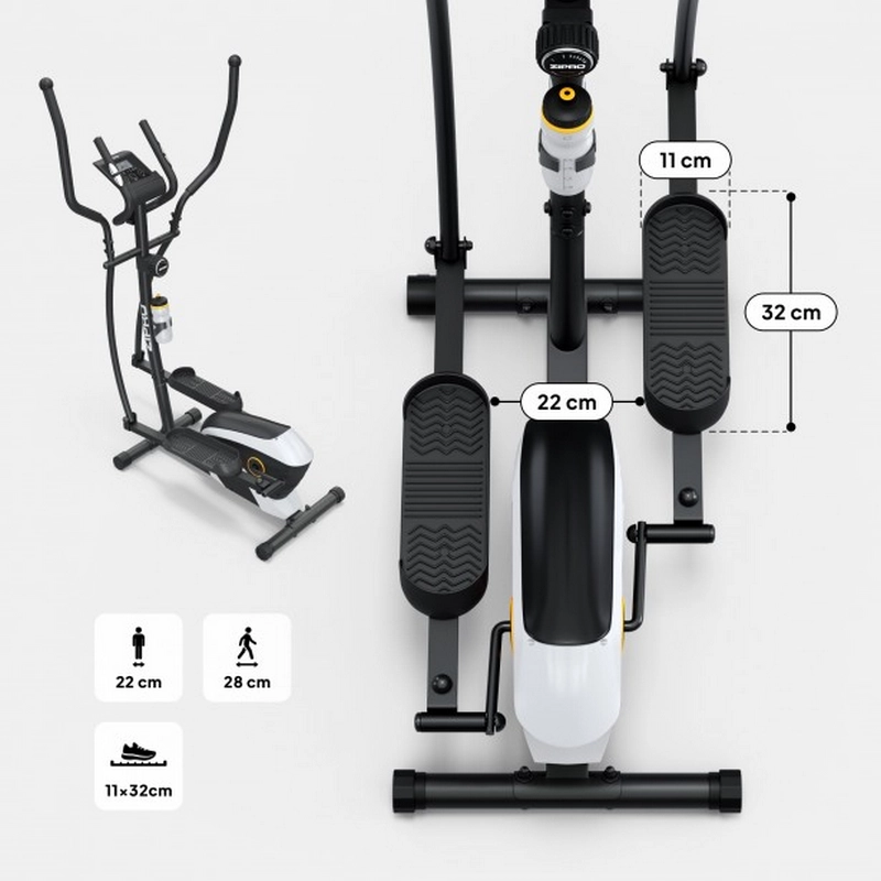Bicicletă eliptică Zipro Shox RS Negru