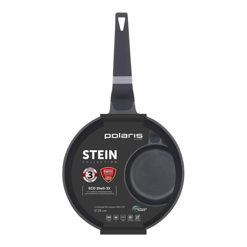 Сковорода Polaris Stein-26F Stein Серый