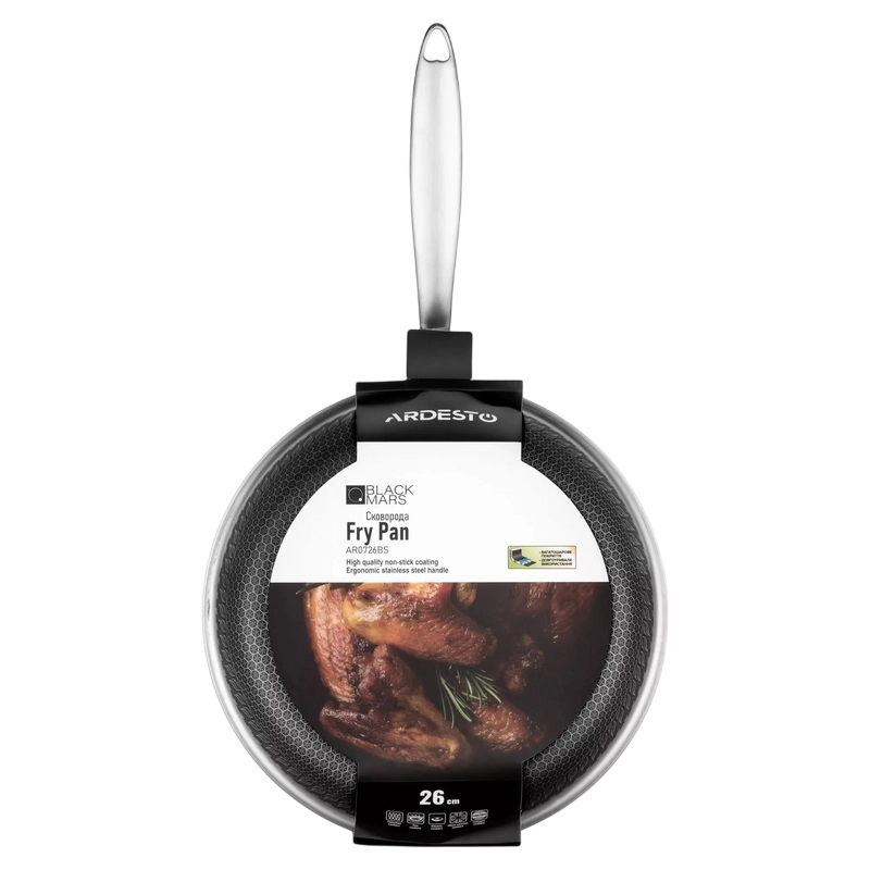 Tigaie Ardesto AR0726BS Black Mars Avior Oțel Inoxidabil | Negru