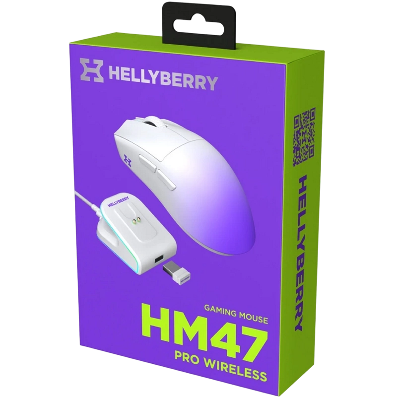 Игровая мышь HATOR Hellyberry HM47 Pro Белый | Фиолетовый