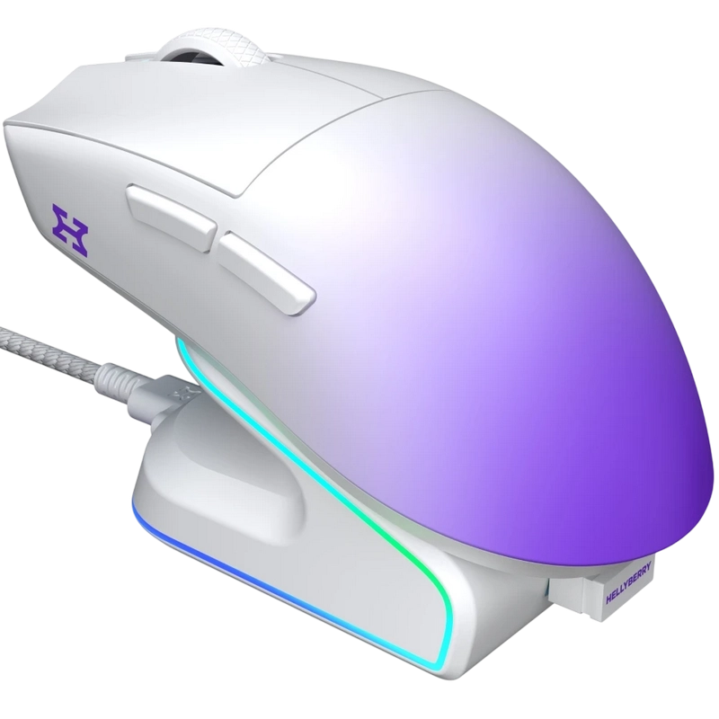 Игровая мышь HATOR Hellyberry HM47 Pro Белый | Фиолетовый