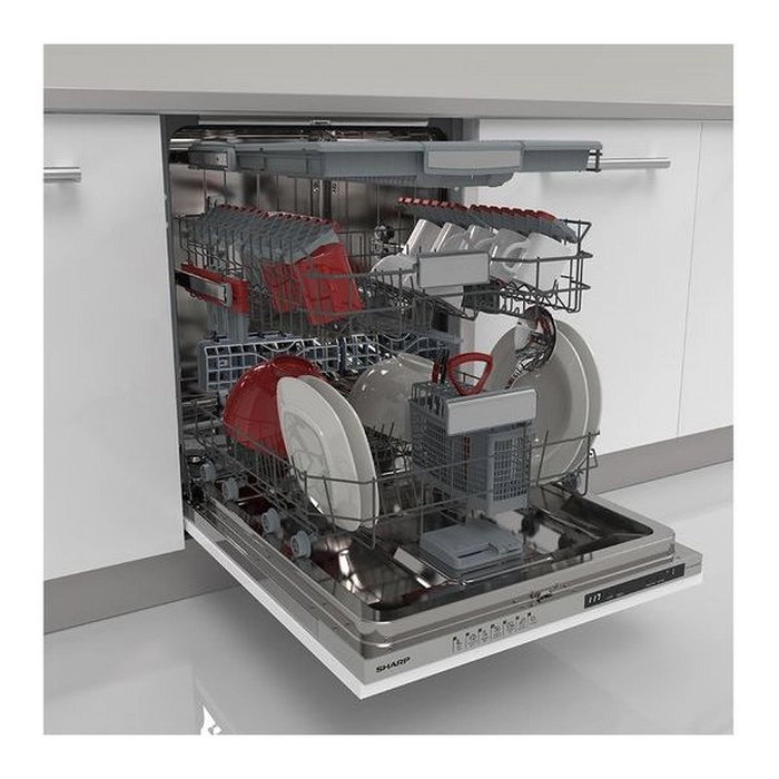 Mașină de spălat vase Sharp QW-NI1FI45D6X-EU Alb