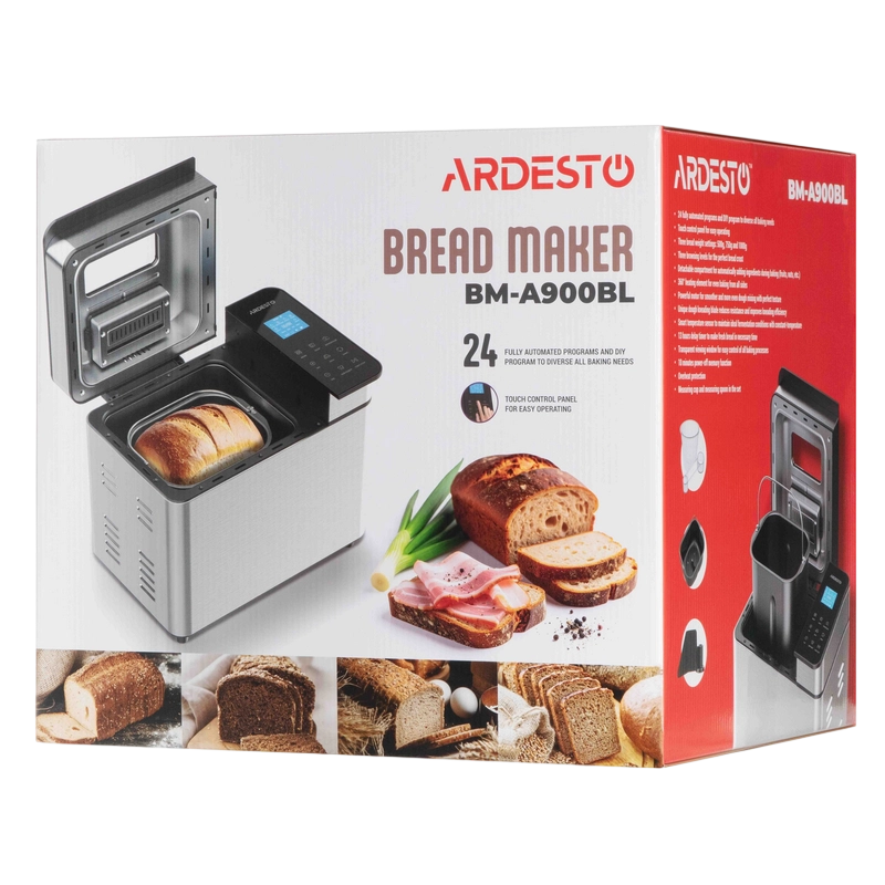 Mașină de pâine Ardesto BM-A900BL Argintiu