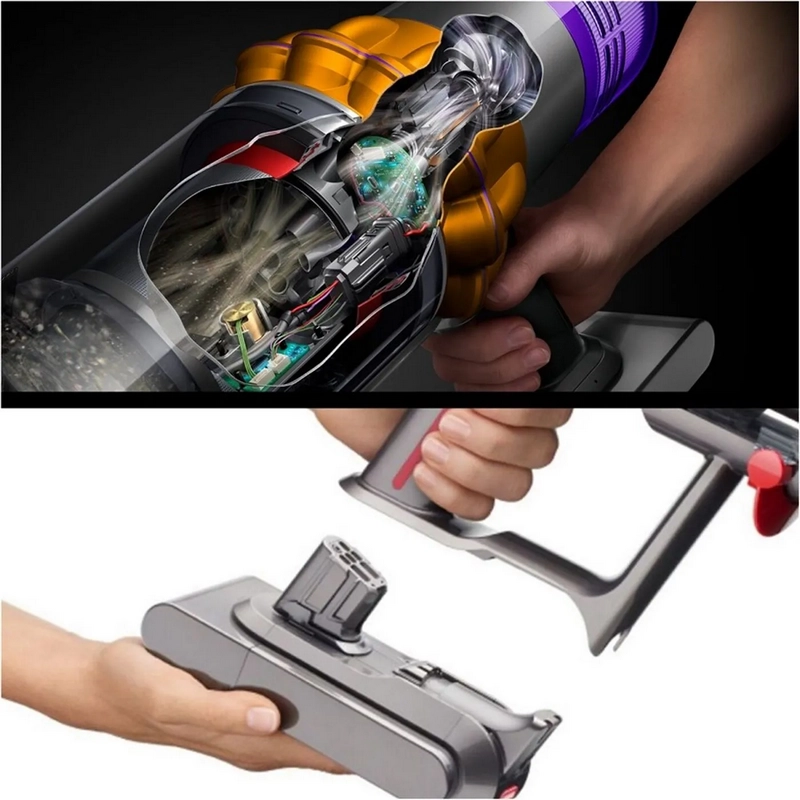 Aspirator Vertical Dyson V12 Detect Slim Absolute Auriu