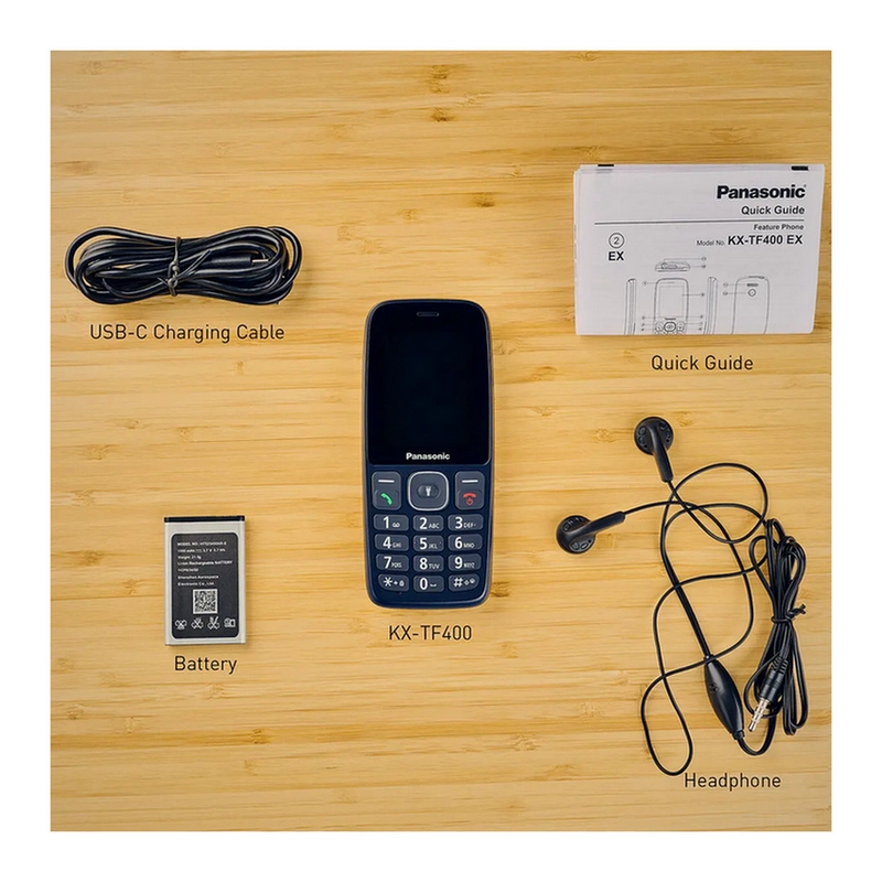 Telefon mobil Cu butoane Panasonic KX-TF400 Albastru