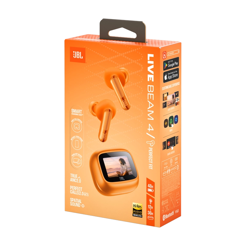 Bluetooth наушники JBL LIVE Beam 4 Оранжевый