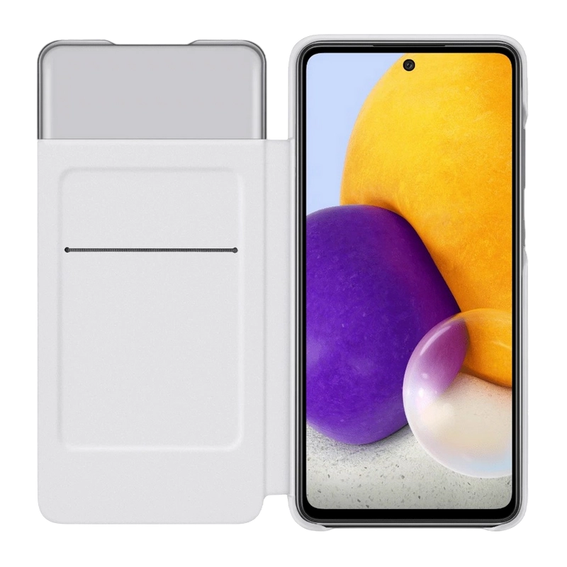 Чехол книжка Samsung Galaxy A72 Smart S View Wallet Белый