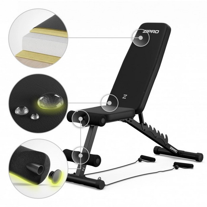 Bancă fitness Zipro Tempo Negru