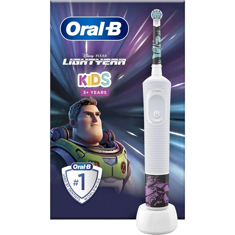 Электрическая зубная щетка Braun Oral-B Vitality Kids Lightyear Серый