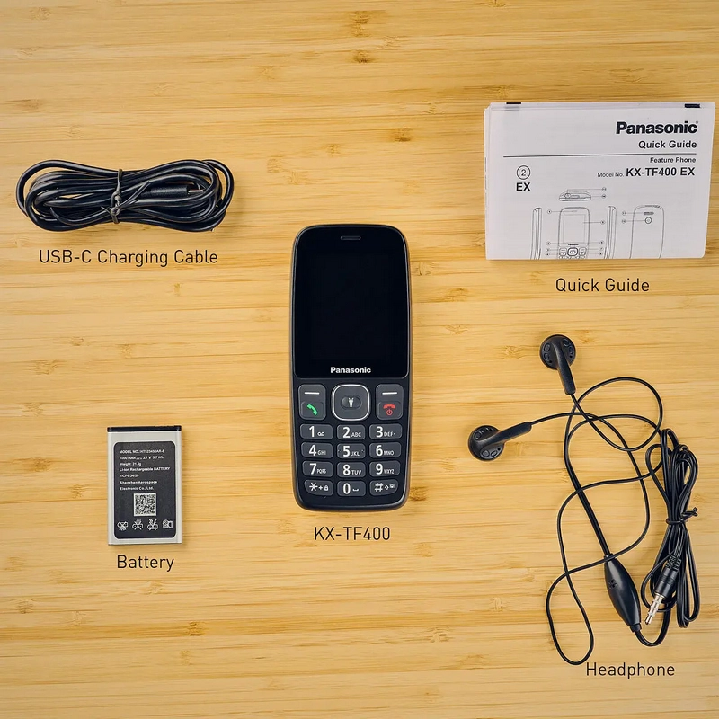 Telefon mobil Cu butoane Panasonic KX-TF400 Negru