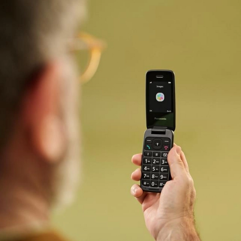 Telefon mobil Cu butoane Panasonic KX-TU410 Negru