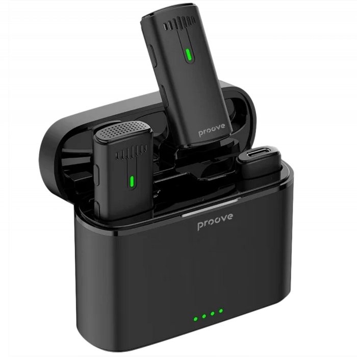 Портативный записывающий микрофон Proove Demo Type-C Беспроводной Черный