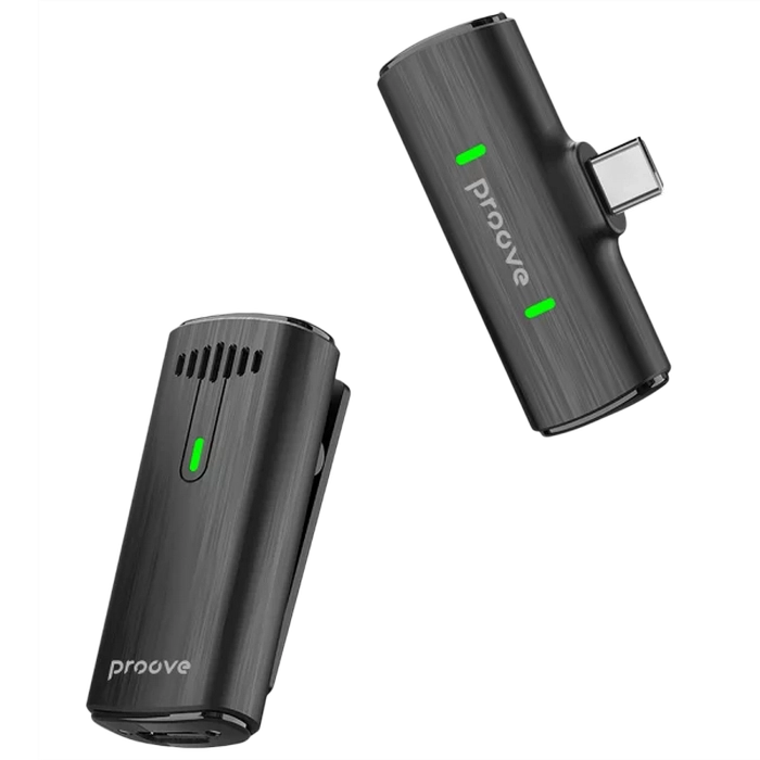 Портативный записывающий микрофон Proove Demo Type-C Беспроводной Черный