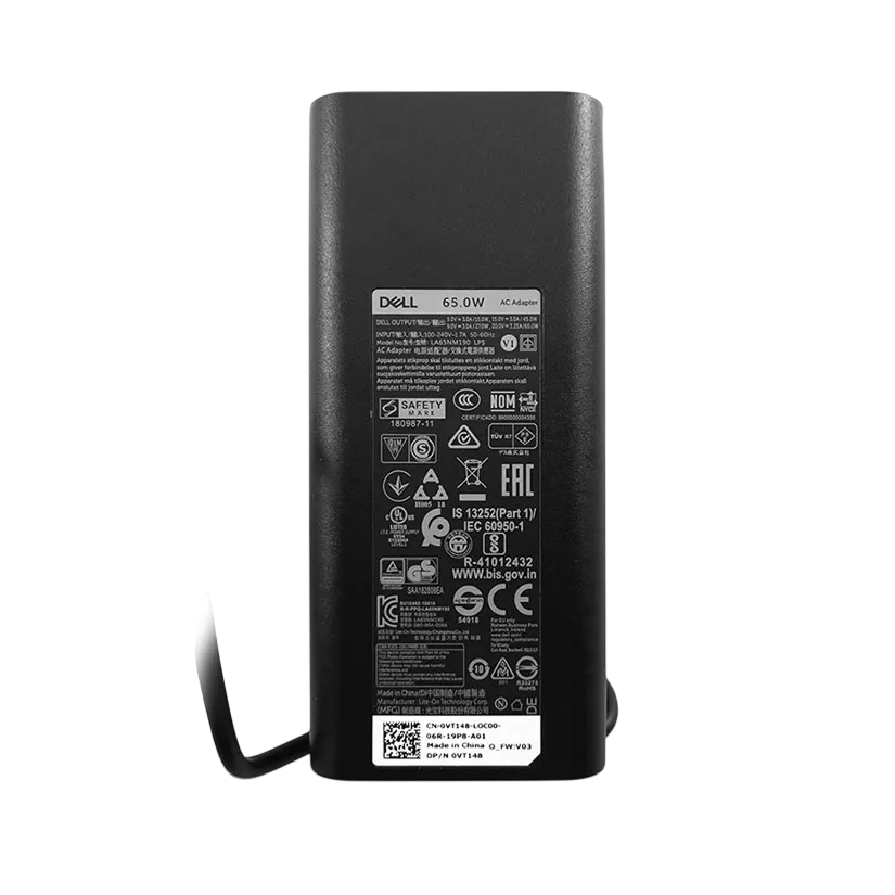 Универсальный адаптер питания DELL 65W USB-C AC Черный