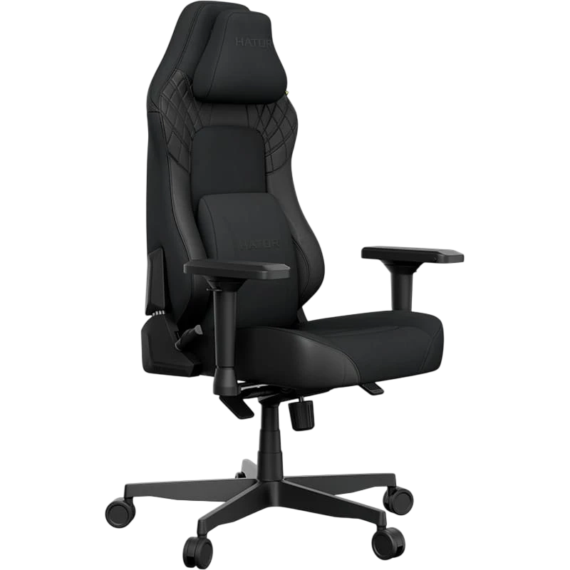 Scaun Gaming HATOR Darkside 3L Pro PU Piele, Velur Negru
