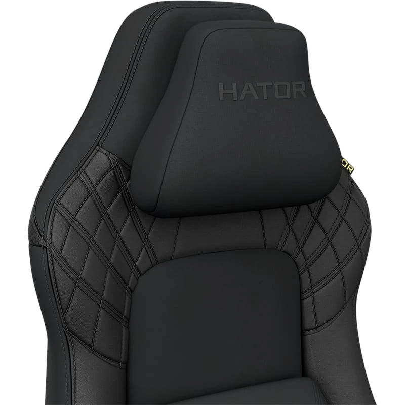 Scaun Gaming HATOR Darkside 3L Pro PU Piele, Velur Negru