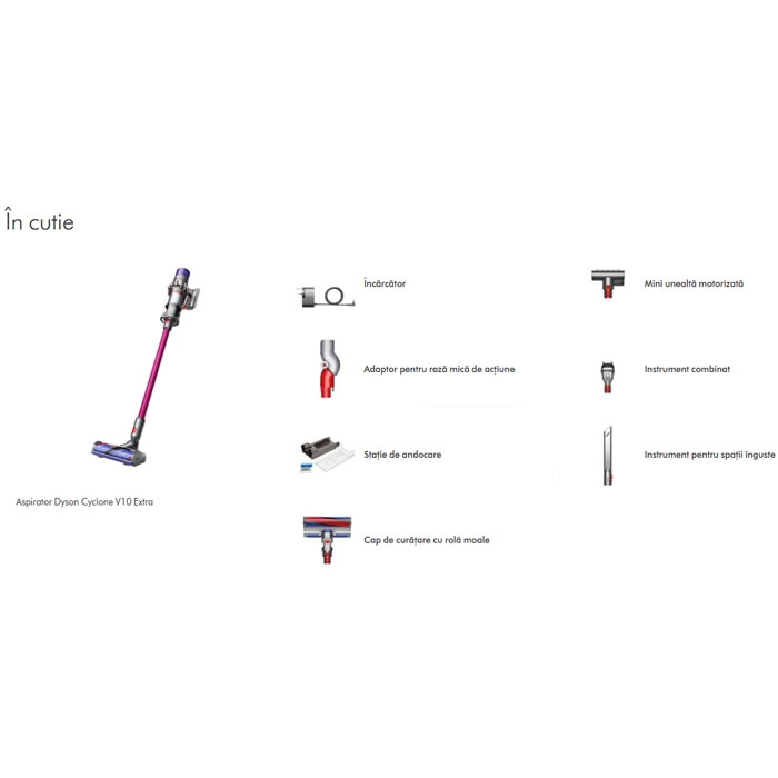 Aspirator Vertical Dyson V10 Extra Gri