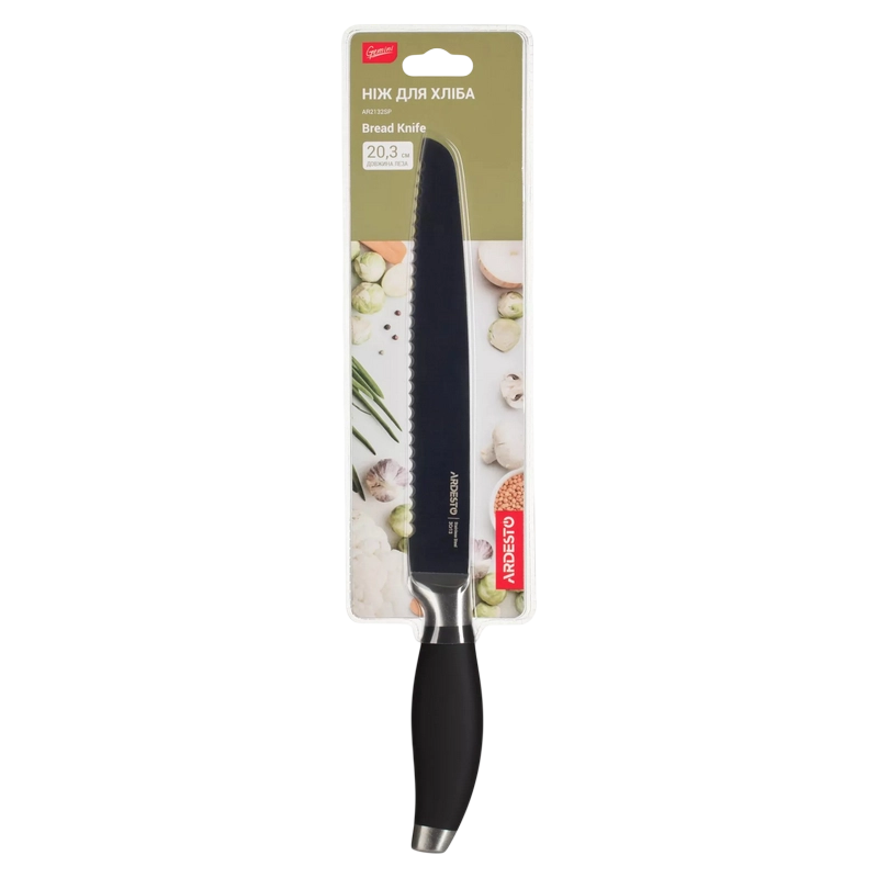 Нож для хлеба Ardesto AR2132SP Gemini Черный